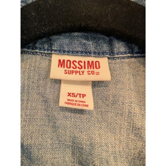 Mossimo Supply Co Chambray Denim Dress XS Sleeveless Button Front - Picture 3 of 6